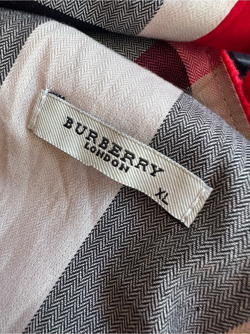 Burberry poncho kids girls wool XL extra large plaid nova check red - Picture 6 of 8